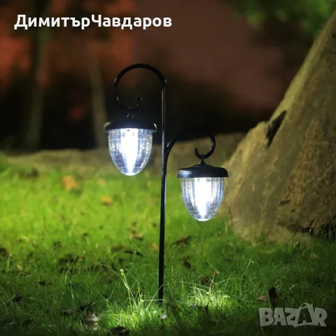 Соларна LED лампа с форма на жълъд, снимка 2 - Лед осветление - 49731638