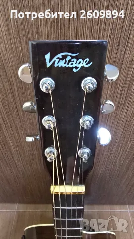 Vintage VEC 1100N all solid акустична китара , снимка 4 - Китари - 55836661