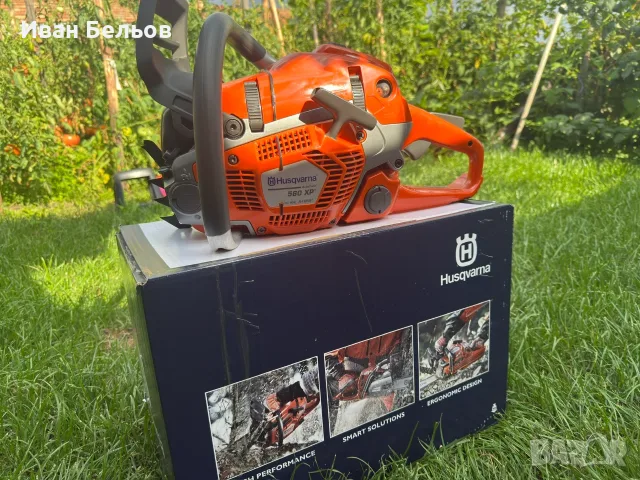 Моторен  ТРИОН HUSQVARNA 560XP / Чисто НОВ, снимка 4 - Моторни триони/резачки - 55902754
