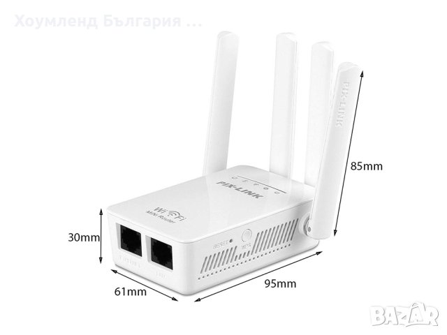 Wi-Fi усилвател за рутер с 4 антен, снимка 3 - Мрежови адаптери - 41141760