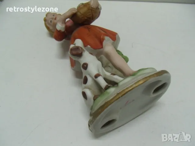 № 7795 стара порцеланова фигура   , снимка 6 - Други ценни предмети - 48395382