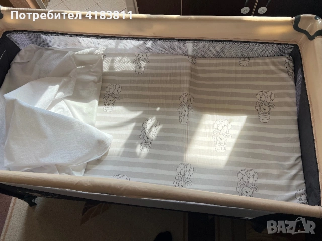 Сгъваема детска кошара, снимка 5 - Кошарки - 53645271