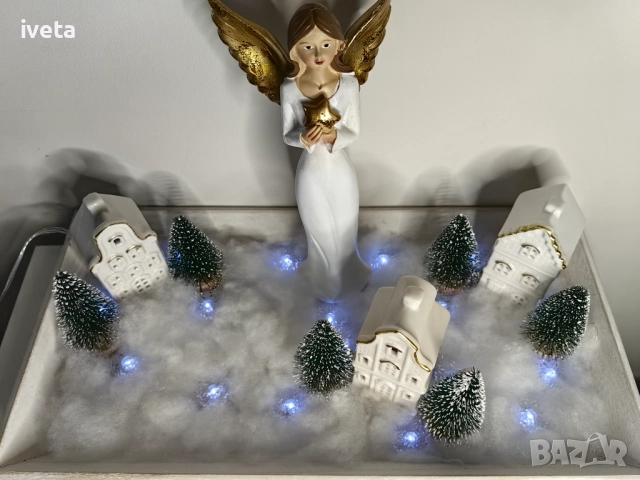 Коледни къщички и ангелче