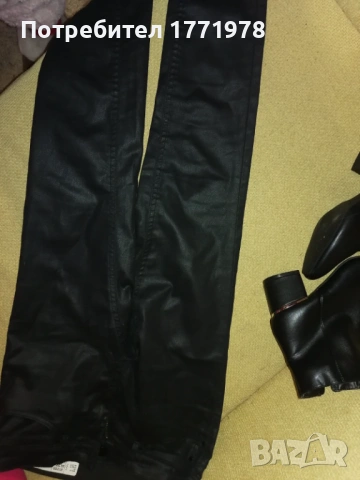 Нови боти Ана Фийлд и дънки имитация кожа, снимка 4 - Дамски боти - 53495826