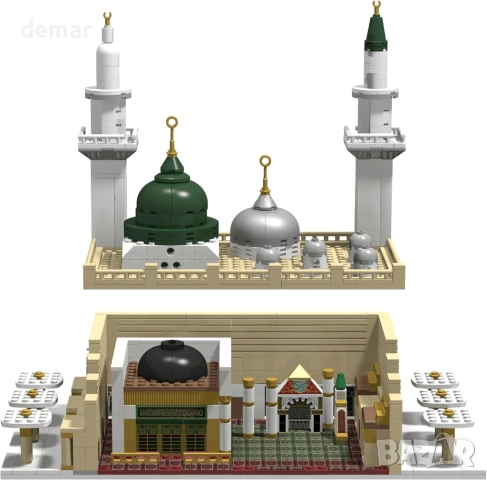 DEENBLOCKS™ Джамия Набави | Образователна ислямска играчка с блокчета, снимка 3 - Образователни игри - 52433000