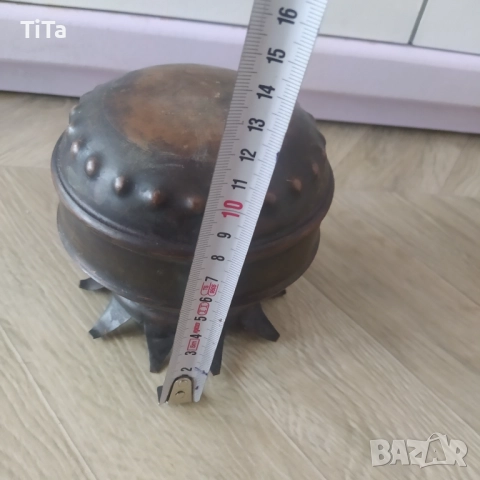 Стар меден съд, снимка 6 - Антикварни и старинни предмети - 51685341