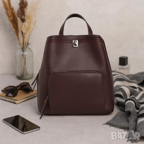 Елегантна и удобна раница с три прегради – перфектна за всеки ден, снимка 4 - Раници - 51884496