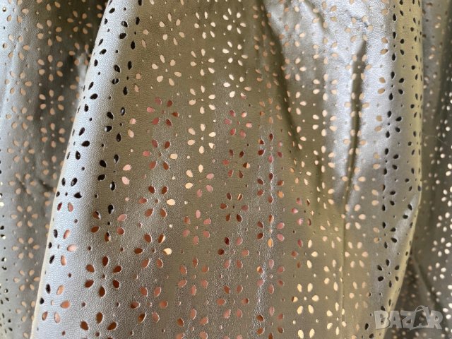 Кожена къса пола - С, снимка 3 - Поли - 40939693