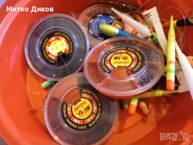 Кутия с рибарски истории тежести-плувки и други