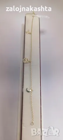 Нова-Златна гривна-1,76гр/14кр, снимка 3 - Гривни - 48893134