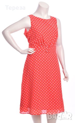 ♥️Червена рокля на точки/ L-XL 