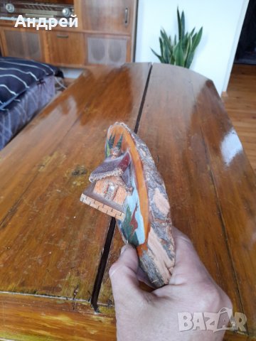 Стара дървена декорация,сувенир #14, снимка 7 - Антикварни и старинни предмети - 39953383