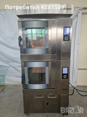 2бр. немски конвектомати-фурни Wiesheu с пароуловител и програматор на български език, снимка 2 - Други машини и части - 53657350