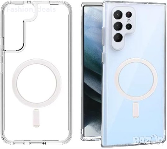Нов прозрачен магнитен калъф кейс за Samsung S22 Ultra 5G 6,8-инчов Самсунг, снимка 3 - Калъфи, кейсове - 41953176