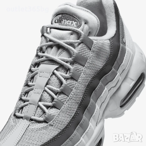 Nike - Air Max 95 'Triple Grey' номер 46 мъжки Оригинал Код 3309, снимка 8 - Маратонки - 52658282