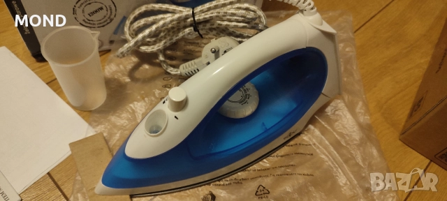 Парна ютия Sapir 1200W, струя пара, термостат, синя, снимка 15 - Ютии - 52856923