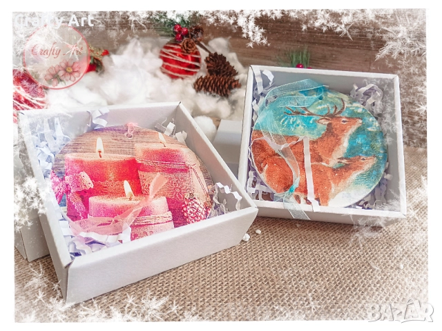 Коледна играчка висулка от керамика, снимка 2 - Декорация за дома - 51979975