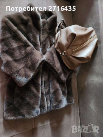 Дамско палто с косъм !, снимка 4 - Палта, манта - 52583461
