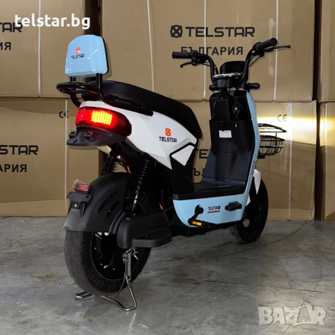 Eлектрически скутер TELSTAR EMAL IDEAL 1500W с двойна седалка и възможност за педали Нов модел 2025,, снимка 5 - Мотоциклети и мототехника - 52426393