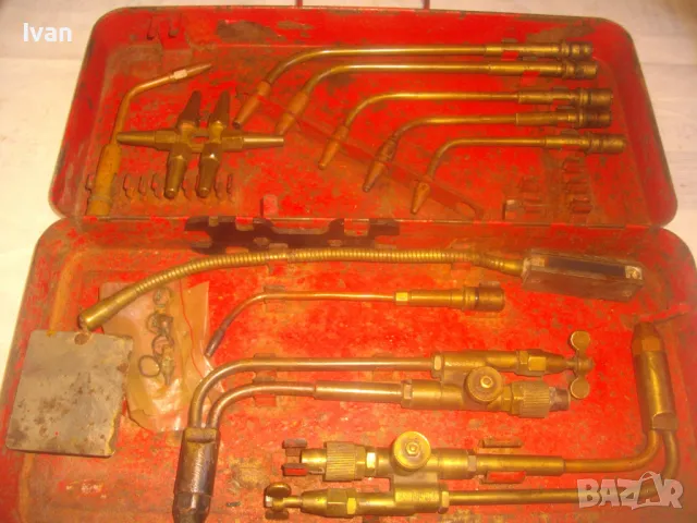 НЕМСКИ ГОЛЯМ КОМПЛЕКТ ЗА ОКСИЖЕН ГАЗОКИСЛОРОДНО ЗАВАРЯВАНЕ РЯЗАНЕ РЕЗАЦИ ГОРЕЛКИ РЕЗАЧИ В КУФАР, снимка 2 - Други инструменти - 49068917