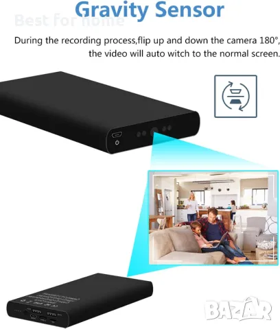 Скрита камера във външна батерия HD 1080P 10000mAh, снимка 2 - Камери - 48384263