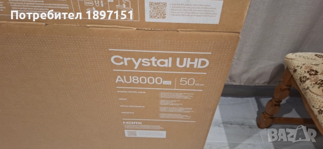 Телевизор Samsung UE50AU8072UXXH, снимка 5 - Телевизори - 53757493