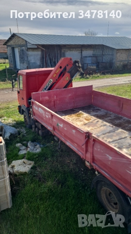 МАН САМОСВАЛ С КРАН, снимка 5 - Камиони - 52540528