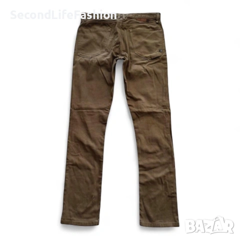 Дамски дънки Billabong размер 30 с ниска талия кафяви, снимка 8 - Дънки - 53107173