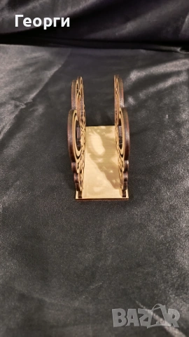 Декоративен дървен салфетник „Сърца“ – ръчна изработка, снимка 2 - Декорация за дома - 53238764