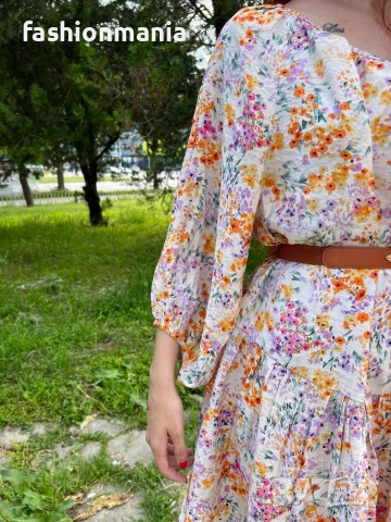 Лятна флорална рокля на H&M, снимка 5 - Рокли - 52105226