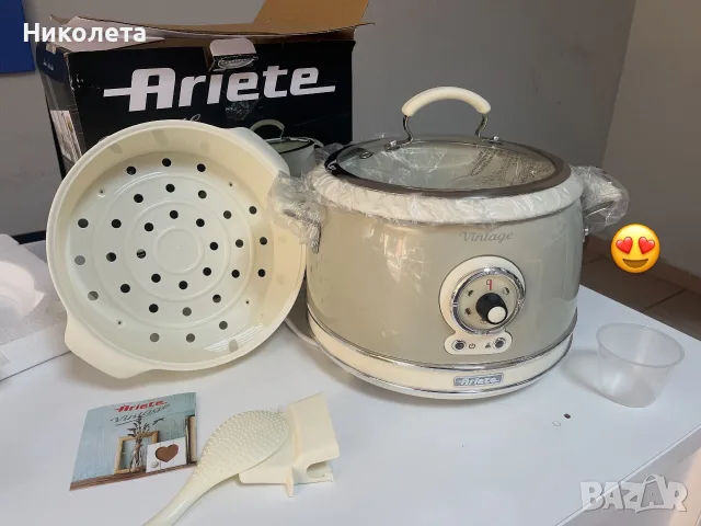 Ariete Vintage - оризоварка и съд за готвене на пара 
