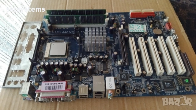 Дънна платка Jetway 865PEDAP Socket 478 CPU+FAN+RAM, снимка 2 - Дънни платки - 53213281