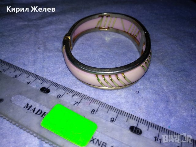 КРАСИВА МОДНА ВИНТИДЖ СТИЛ СТОМАНЕНА с АПЛИКАЦИИ АРТ ГРИВНА 37977, снимка 5 - Гривни - 40856249