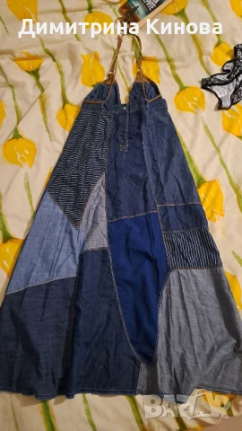 Replay - Дълга рокля ,деним ,пъчуърк ,, снимка 1