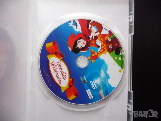 Червената шапчица DVD филм приказки касика вълшебни бабината къша лошия вълк гората сладкиш детско, снимка 2 - Анимации - 52476502