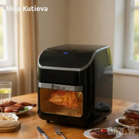 Stella power air fryer oven 12L – Дигитален еър фрайер и фурна 1800W с Touch Screen и грил