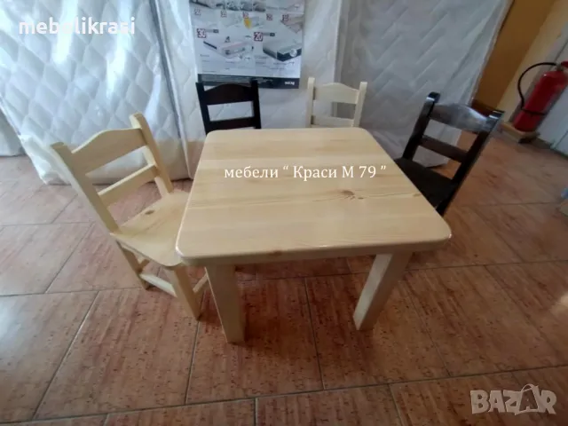 Детско столче от дърво, снимка 8 - Мебели за детската стая - 49554168