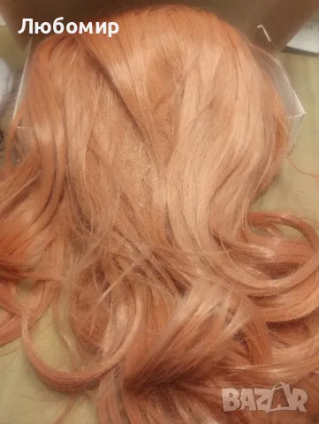 Тъмно розова перука 8, снимка 2 - Аксесоари за коса - 47616563