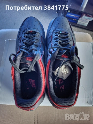 Nike Air Force 1 Low 1/1 Black Chile Red Pine Green уникални, снимка 4 - Маратонки - 51914194