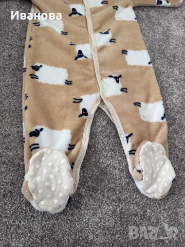 PETIT BATEAU Луксозна бебешка пижама от полар, снимка 8 - Комплекти за бебе - 53008059