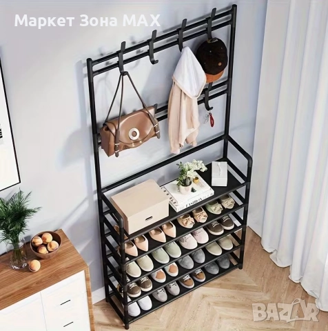 Здрава метална стойка – органайзер за дрехи и обувки, снимка 5 - Други стоки за дома - 52893795