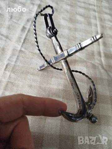  Сребърна Котва от Викториянската Епоха 1890г Сребро 0,925, снимка 6 - Антикварни и старинни предмети - 50255354