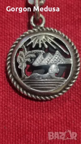 Сребърен ключодържател Нефертити, снимка 2 - Антикварни и старинни предмети - 47597964