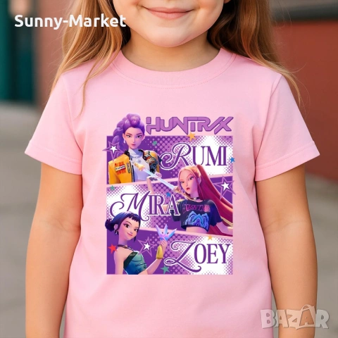 K - pop Demon Hunters тениски и блузи с дълъг ръкав, снимка 5 - Детски тениски и потници - 53583980