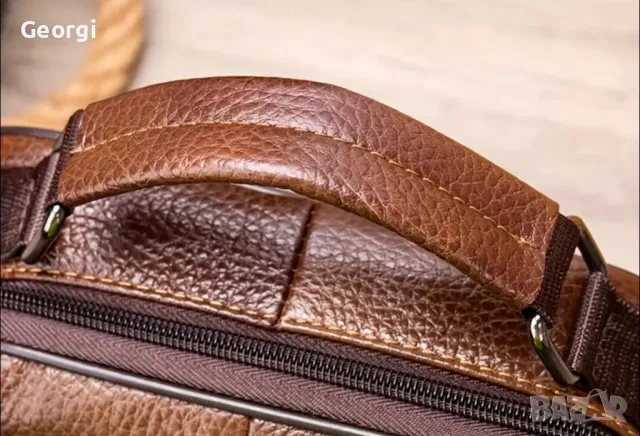 Мъжка функционално/ежедневна чанта /Естествена кожа в три модерни цвята!, снимка 14 - Чанти - 49293637