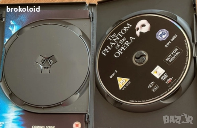 Phantom of The Opera Фантомът на Операта DVD, снимка 3 - DVD филми - 52969285