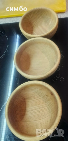 Дървени купички, снимка 3 - Други - 52878094