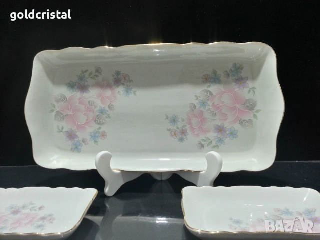 Стар български порцелан чинии , снимка 3 - Антикварни и старинни предмети - 53129128