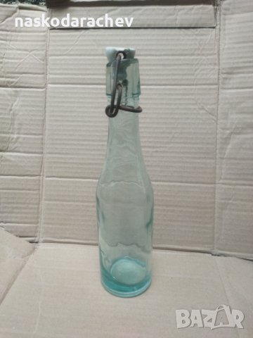 Ретро шише бутилка с керамична кокалена тапа, снимка 11 - Антикварни и старинни предмети - 42686334