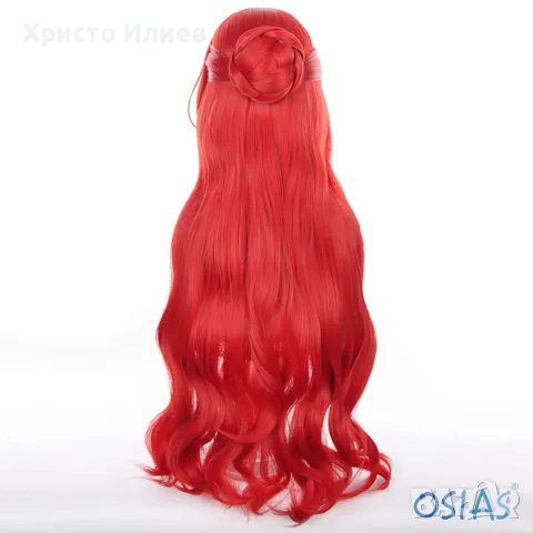 Перука за косплей Himeko Genshin Impact Navia с дълга коса 2 вида, снимка 9 - Аксесоари за коса - 55664818